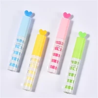 Evidenziatore a forma di cuore a forma di stella color caramella da 4 pezzi